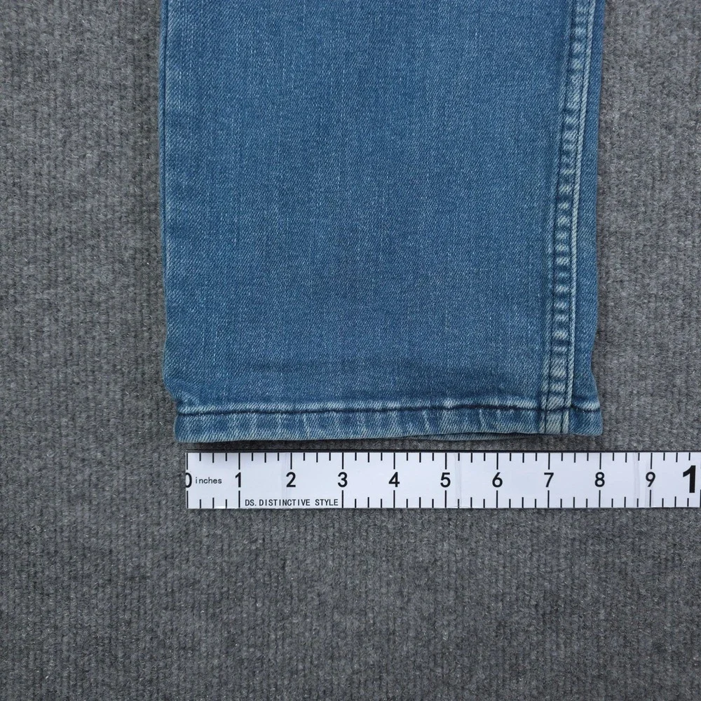 Levis 514 Straight Jeans Mens 34x32 Blue Denim Stretch Casual Light Wash